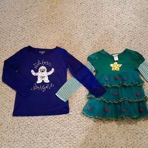 Size 6 Christmas t-shirt and tunic